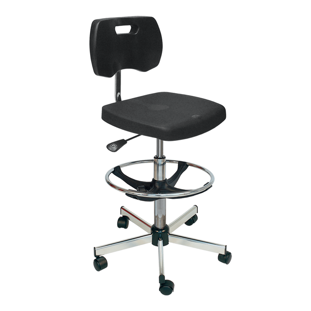 Wide pvc technical chair with customizable polyamide base | Navailles