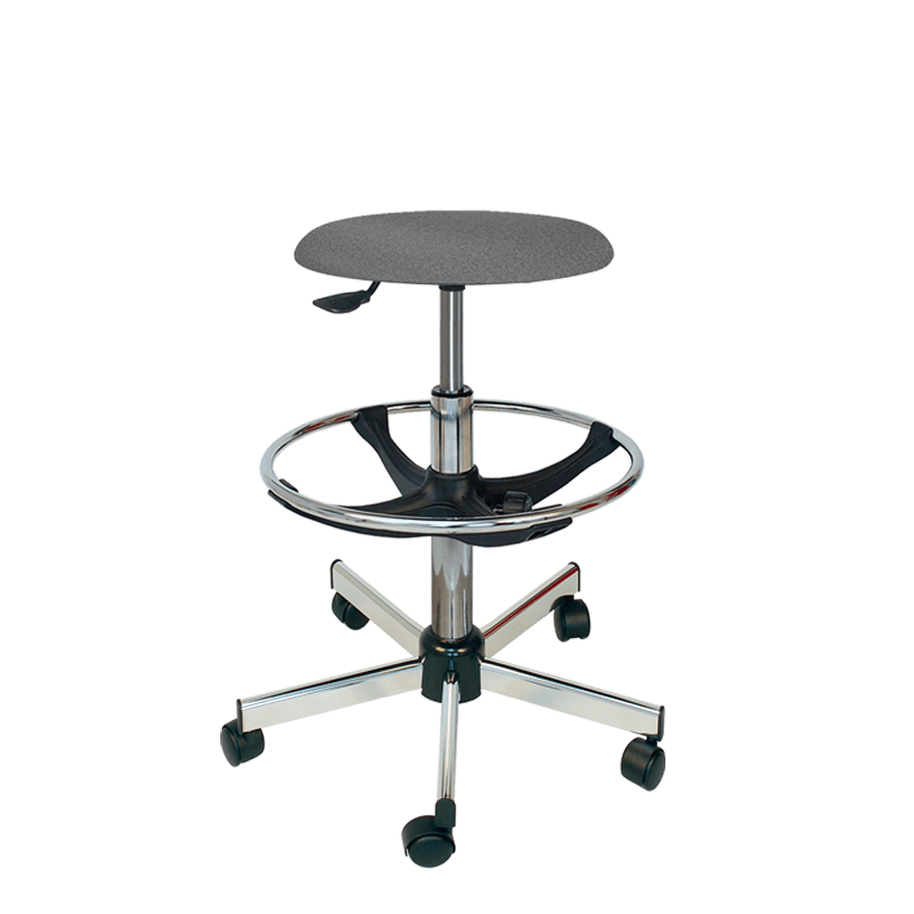 Tabouret de laboratoire - Avec roulettes 